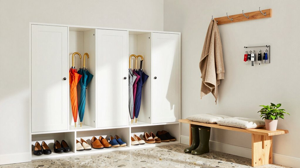 strategic mudroom placement and organization