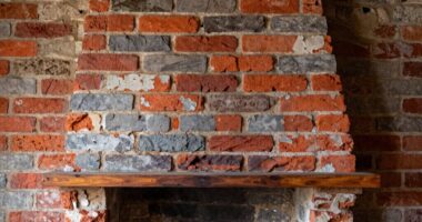 subtle fireplace wall update