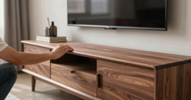 14 Best Solid Wood Media Consoles For Large TVs In 2026