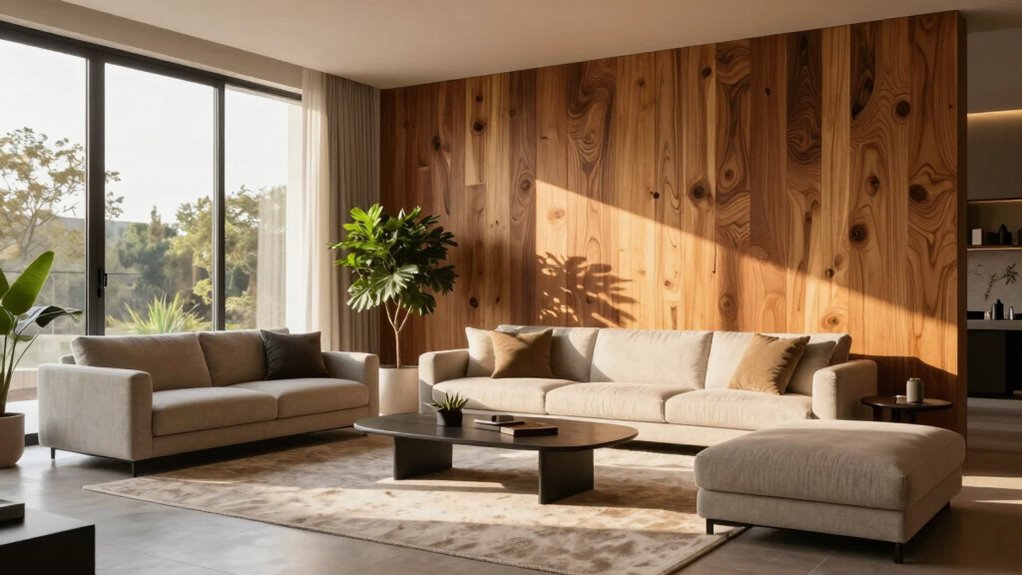 warm eco friendly wood accents