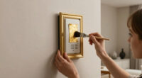 A Simple Gilded Frame Turned An Ugly Intercom Into A Conversation Starter