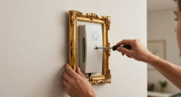 A Simple Gilded Frame Turned An Ugly Intercom Into A Conversation Starter