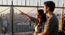 Couple On Empire State Building