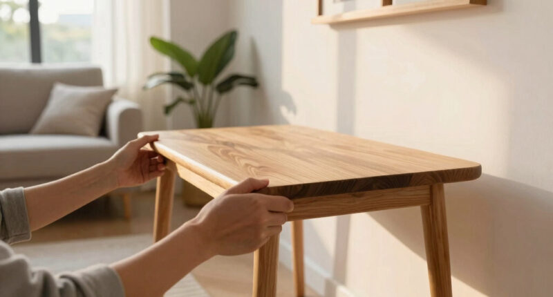 IKEA's New Solid Wood Table Is Selling For Under $100 (And Saves So Much Space!)