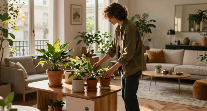 In Paris, A Pied-à-Terre That Brings The Garden Inside