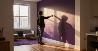 This 389-Square-Foot Studio Once Had Purple Carpet And Eggplant Walls — Now It’s Unrecognizable