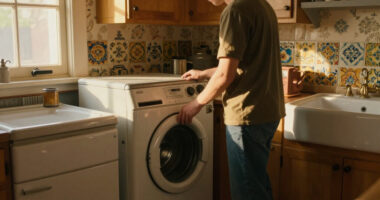 A 1930S Kitchen Felt "Mismatched" — Combining The Laundry Room Fixed It