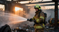 London Fire Brigade Tackles Mitcham Industrial Site Fire - BBC