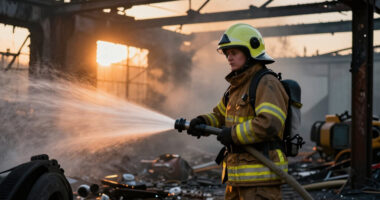 London Fire Brigade Tackles Mitcham Industrial Site Fire - BBC