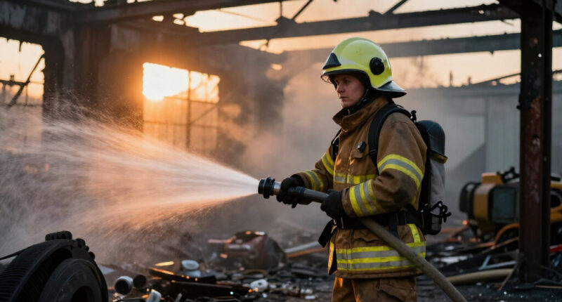 London Fire Brigade Tackles Mitcham Industrial Site Fire - BBC