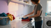 You’d Never Expect To See Ombré Walls In A Laundry Room — But It Works