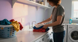 You’d Never Expect To See Ombré Walls In A Laundry Room — But It Works