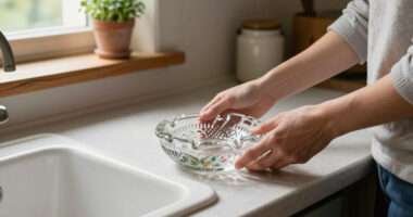 I’m Putting A Vintage Glass Ashtray By My Kitchen Sink (It’s So Pretty!)