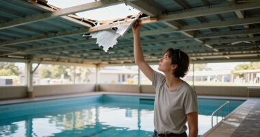 Part Of North Sydney Pool Roof Blows Off Just One Month After Opening - SMH.com.au