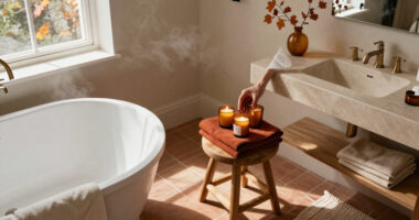 3 Ways To Make Your Bathroom Feel Cosier This Autumn