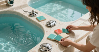 Art Deco Swimming Pools, 1960S Japanese Love Hotels, And Space-Age Style Inspired The Interiors Of This Former Garage, Now Family Home In Paris
