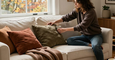 Designers Say “Cushcore” Is The Snuggly Decor Trend Taking Over Homes This Fall