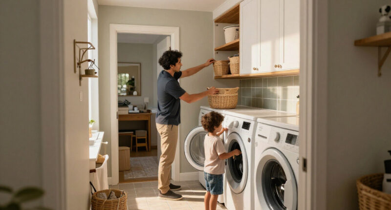 I Designed A Tiny Laundry Room For My Family Of 4 – These Clever Storage Ideas Keep It Clutter-free