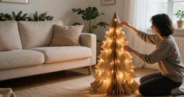 Next Just Supersized The Paper Christmas Tree Trend With Its 5Ft Light-up Tree – I Predict A Sell-out