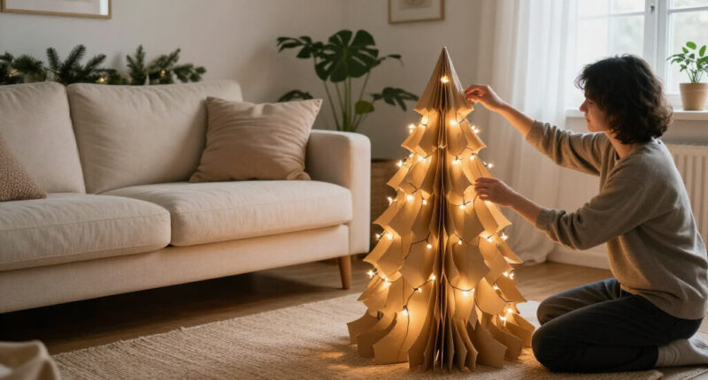 Next Just Supersized The Paper Christmas Tree Trend With Its 5Ft Light-up Tree – I Predict A Sell-out