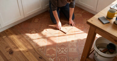 Sorry To Accent Walls, But 'Accent Floors' Work Much Better In Kitchens