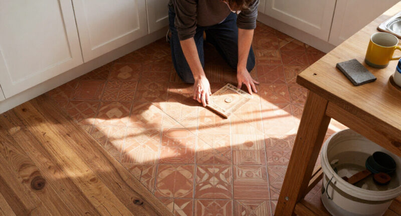 Sorry To Accent Walls, But 'Accent Floors' Work Much Better In Kitchens
