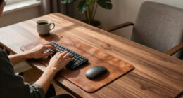 Walnut And Leather Meet At The Seams Of Eureka Ergonomic’s Arundel Collection